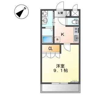 オリオン・セトル【2階】の間取り