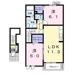 アルデーアB【2階】の間取り