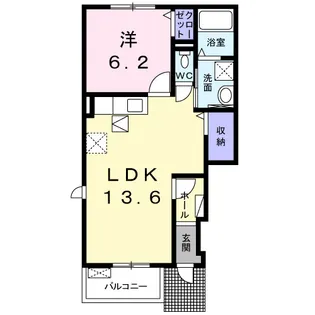 ボンヌ・シャンスⅡ【1階】の間取り