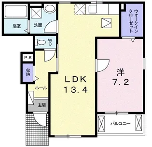 マーベラス・フラン【1階】の間取り