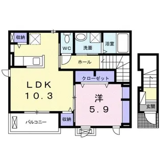 グラナーダ A【2階】の間取り