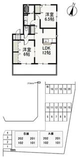 グリフィンドール A棟【1階】の間取り