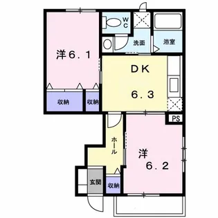 ペガサス弐番館【102号室】の間取り