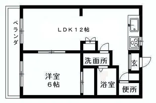 ローズハイツ【1階】の間取り