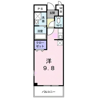 パークサイド今里【1階】の間取り