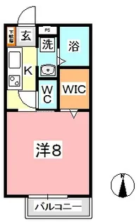 クラスタ玉島Ⅱ【2階】の間取り