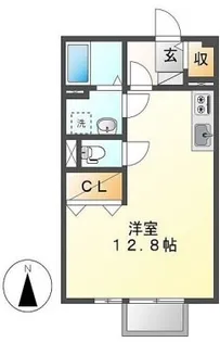 アミティエ小坂【202号室】の間取り