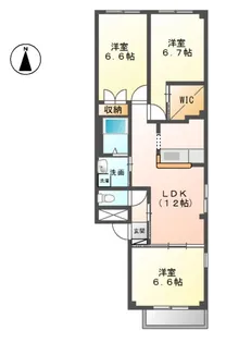 オリオン【2階】の間取り