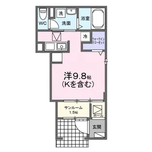 ヴァルムベルクC【1階】の間取り