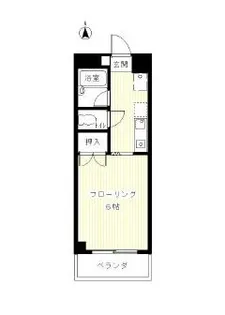 ピーナツタウン【408号室】の間取り