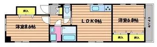 オアシス伍番館【1階】の間取り