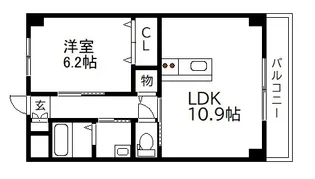 STスクエア 2020【301号室】の間取り