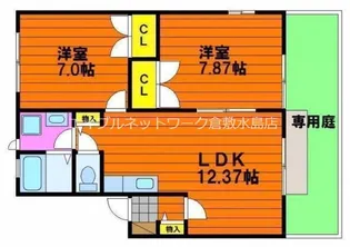 グレースフル大福 C棟【2階】の間取り