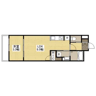 月光福山中央弐番館【1階】の間取り