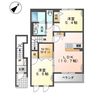 プロニティ・K【2階】の間取り