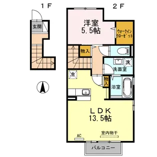 Gallus【2階】の間取り