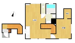 メゾンモンレーヴ【2号室】の間取り