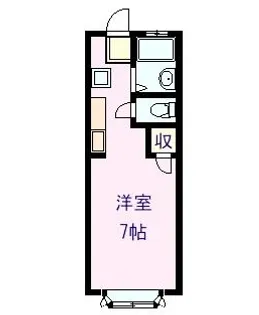 ならの木ハウスB【106号室】の間取り
