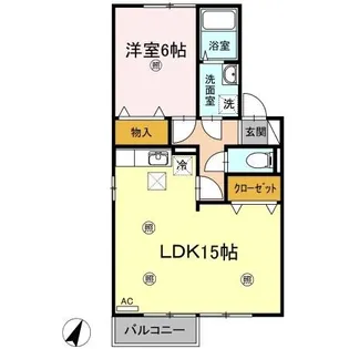 サニーコーポA棟【A102号室】の間取り