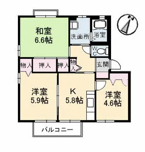 フォレスタ【1階】の間取り