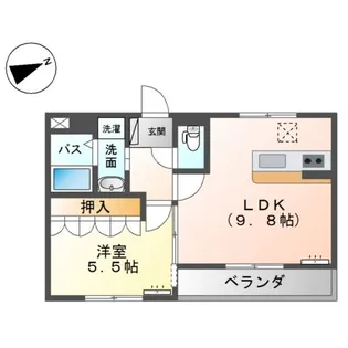 ベルソルト【1階】の間取り