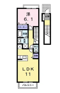 ブリーズ【2階】の間取り