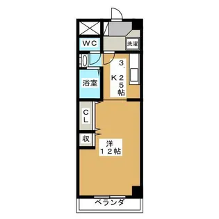 セントラル参番館【2階】の間取り