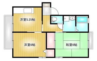 サンライズW【2階】の間取り