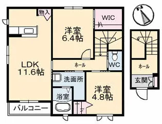 シャーメゾン彩【2階】の間取り