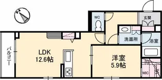 ジェイド【201号室】の間取り