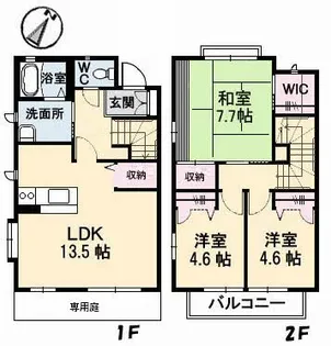 ナインツェン B棟の間取り
