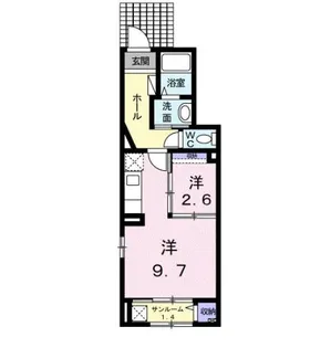 ビサイド ミツ【1階】の間取り