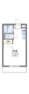 レオパレスウイング近藤【2階】の間取り