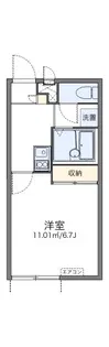 レオパレスエヌエヌ【1階】の間取り