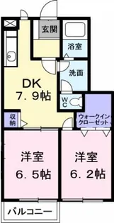 コスモハイツ C【1階】の間取り