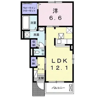 ルーラルハウスⅣ【1階】の間取り