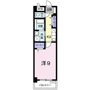 プラシード倉敷【5階】の間取り