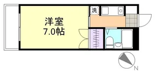 セキホウ倉敷【206号室】の間取り