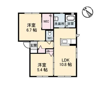 K.D.Y新市【1階】の間取り