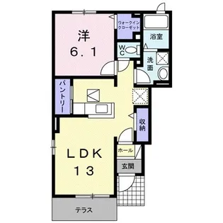 アルファ・ムスカェ【1階】の間取り