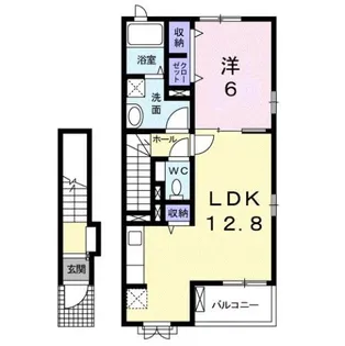 ワイズKM Ⅱ【2階】の間取り