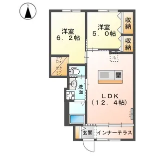 クレアⅡ【1階】の間取り