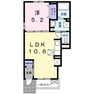 ロックフィールドⅣ【1階】の間取り