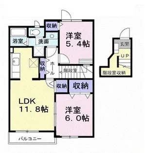 メゾン・ド・ヴァースト Ⅰ【2階】の間取り
