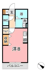 コンフォート高山【2階】の間取り
