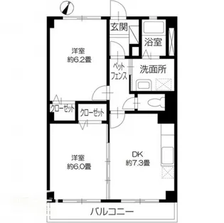 グローリー上の町【301号室】の間取り
