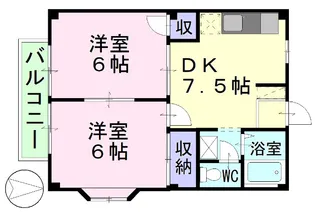 エルディム松尾【2階】の間取り
