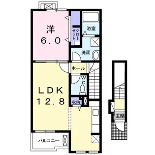 アビタシオン サンク【2階】の間取り