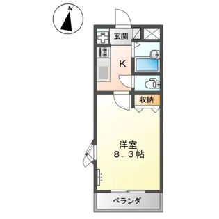 アムールパレスⅡ【2階】の間取り