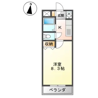 アムールパレスⅡ【2階】の間取り